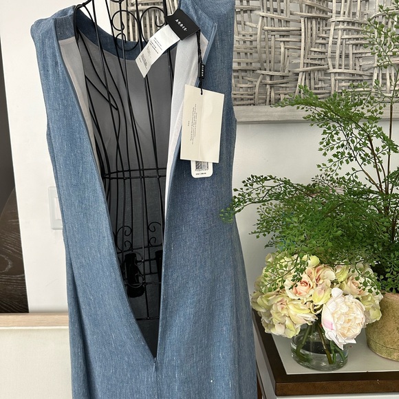 NWT AKRIS Linen Dress, Fully Lined - Picture 8 of 11